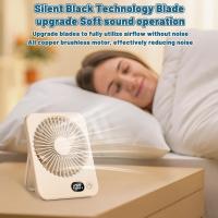 Mini Ventilador USB Recargable Portatil Silencioso, 5 Velocidades 180 ° Plegable Viento Fuerte para Oficina, Mesa, Hogar, Fitness, Viajes, Camping, Exterior - details 12