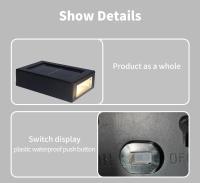 Lámpara Solar de pared para exteriores, luz LED para arandela de pared, impermeable, iluminación luminosa hacia arriba y hacia abajo, decoración de paisaje de calle de jardín - details 1