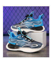 Zapatillas deportivas azules luminosas de malla con botones giratorios para niños - details 20