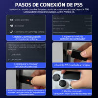 Mando Inalámbrico Compatible para PS5 Slim/PS5 Pro Gamepad Controlador de Juego para ps4/pc/switch/android/ios - details 0