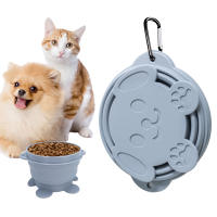 Cuencos plegables con tapa para perro, cuenco portátil con Clip, alimentador emergente para mascotas, perros y gatos - details 7