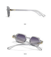 Toyear-gafas de sol hexagonales clásicas de diseñador de marca de lujo para mujeres y hombres, gafas de sol de moda Vintage Punk para damas, remache, montura pequeña - details 15