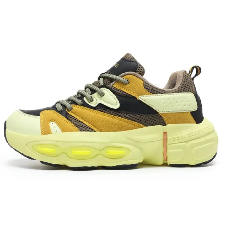 Moda zapatos de los hombres de cuero grueso forro caliente tendencia zapatos casuales de moda cien marea zapatos coloridos deportes zapatos de los hombres - 1