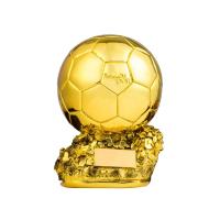 Trofeo de fútbol de 1 piezas, Balón de Oro, premio al mejor jugador, regalo conmemorativo, adorno fino de escritorio para decoración de habitación - details 1