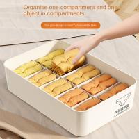 Caja de almacenamiento de ropa interior con 10/15 rejillasclasificación con cubiertaorganizador de bragas y calcetinesapilamiento estable a prueba de polvo - details 5