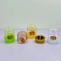 Capybara-afilador de lápices de doble agujero para niños, mini cuchillo de dibujos animados, baratijas de escritorio de plástico, regalo de papelería, creativo, 20 piezas por juego - details 1