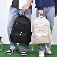 Mochila Escolar Casual Unisex Tela Oxford Resistente al Agua, Estructura Hexagonal Acolchada, Diseño Sencillo y Ligero para Estudiantes y Uso Diario - details 2