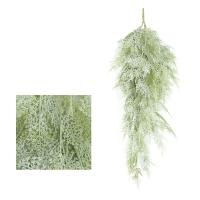Planta de helecho colgante Artificial de 90cm, hojas de plantas verdes realistas de plástico, plantas colgantes falsas elegantes, fiesta de vacaciones y boda - details 6