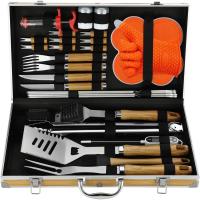 Set Barbacoa de Acero Inoxidable Herramientas Barbacoa Profesional - Utensilios Barbacoa Variado y Completo - para Hombres Mujeres Regalo - details 0