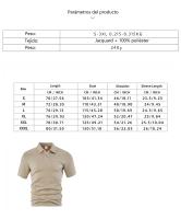 Los hombres de verano de manga corta Traje de Jacquard Casual Sports Hombres Slim Lapelado POLO Camisa de manga corta Traje - details 0