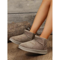 Botas de nieve de lana de oveja auténtica para hombres y mujeres, zapatos cálidos con plataforma Bo Cut, botas cortas de cuero para invierno, nuevas en 2023 - details 8