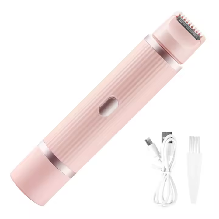 Recortador de Bikini pequeño 2 en 1 para mujer, removedor eléctrico recargable, afeitadora portátil para recortar el pelo en seco y húmedo - 1