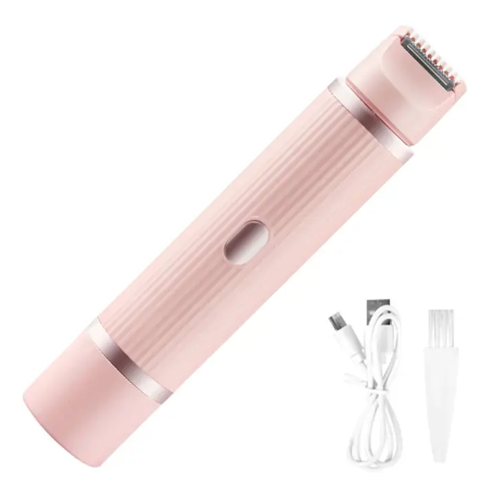 Recortador de Bikini pequeño 2 en 1 para mujer, removedor eléctrico recargable, afeitadora portátil para recortar el pelo en seco y húmedo - 1