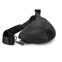Bolso de pecho de cuero de vaca suave para hombres, paquete de pecho de cuero genuino, bandolera pequeña, bolso antirrobo, café - details 27