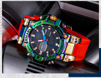 Reloj Deportivo para Hombres Smael con Doble Pantalla Analógico Digital Resistente al Agua Militar Colorido Material de Banda de Hierro Forma Redonda Movimiento de Reloj Deportivo - details 7
