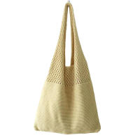 Bolso de mano grande de tela de poliéster suave con hombro de punto, regalo para cumpleaños, Navidad y Año Nuevo - details 3
