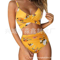 Bikini de dos piezas de cintura alta con estampado de leopardo, traje de baño sexy para mujer - details 29