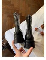 Nuevas botas finas de suela gruesa con cremallera de contracción lavadas botas cortas - details 7