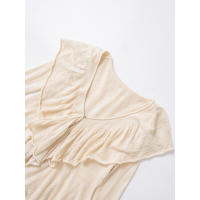 OUWU-Camisa de punto nueva de primavera única, estilo de mujer, cuello redondo, Color sólido, diseño de cabeza suelta 3456101 - details 3