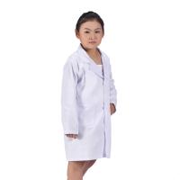 Abrigo de laboratorio blanco para niño y niña, uniforme de manga larga con bolsillos, ropa de trabajo para médico y enfermera, color blanco puro, verano y primavera - details 4