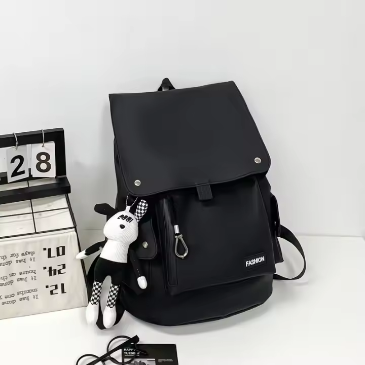 Mochila escolar impermeable de gran capacidad para motocicleta, mochila de nuevo estilo para mujer, viajes de ocio de alta gama - 1