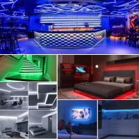Tira de Luz LED XUNATA 10M 24V 120Leds/m Cinta de Diodo Blanco Cálido Anillo de Fuego Verde Azul Rosa Azul Helado Flexible - details 7