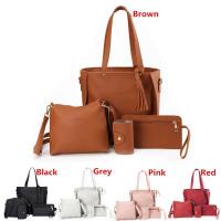 4 unids/set mujeres niñas bolso portátil de alta capacidad bolso cruzado bolso de hombro cartera monederos - details 0