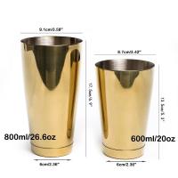 Coctelera trasera Boston Shaker: Juego de 2 piezas: herramienta de barra de barman profesional con peso de 18,6 oz y peso de 25 oz - details 4
