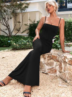 Vestido Largo Principal de Primavera-Verano 2025 Cuarco Elegante, Talla Alta Ajustable y Tejido Fluido Estilo Europeo Minimalista - details 5