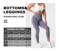 Leggings deportivos de cintura alta para mujer NVG de spandex con pantalones interiores suaves para ropa de gimnasio y fitness. - details 1