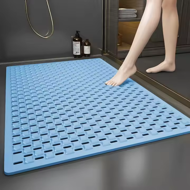 Alfombrilla antideslizante para el suelo del baño, estera impermeable para el área del inodoro, fácil de limpiar, 1 unidad - 1