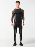 Men's Fitness Suit: Quick-Drying, Sweat-Absorbing Breathable Basketball Training Suit for Running, Yoga & More! - details 1