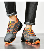 Zapatillas de senderismo al aire libre para hombre, zapatos planos de escalada, Trekking con cordones, ciclismo de montaña, transpirables - details 18