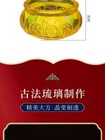 Adornos de vidrio de estilo tibetano, tesoro del Dios de la riqueza de los cinco caminos, almacenamiento de lingotes de oro, tesoro de adornos para el hogar - details 2