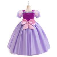 Vestido de fiesta de cumpleaños de princesa púrpura para niñas pequeñas, disfraz de Halloween, Pascua, carvinal, vestido de fiesta de vacaciones para niñas - details 10