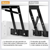 Mesa de Café Elevable con Cajón Estilo Moderno para Sala Patas de Madera Maciza - details 32