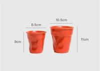 Taza de Cerámica Irregular Pinza Manual Vaso de Bebida Divertido Copa Kawaii - details 1
