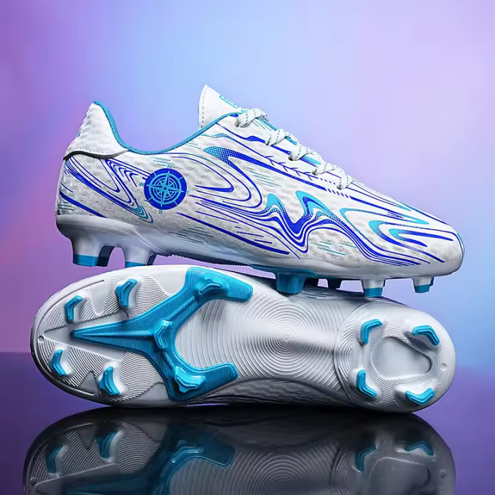 Zapatos de fútbol para niños FG/TF, botas de fútbol escolar, tacos para niños y niñas, zapatillas de deporte para césped, calzado deportivo de entrenamiento atlético al aire libre - 1