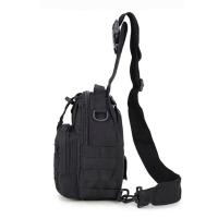 Mochila cruzada para hombre, bolso de hombro para el pecho, viaje, deportes al aire libre, escalada, táctico militar, nailon, bandolera lateral para hombre - details 2