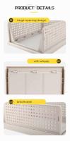 Cesta de armario de plástico plegable, caja de almacenamiento con cajón para cubierta de cama, con caja de clasificación de ropa separada extraíble - details 5