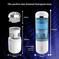 Masturbación masculina giratoria telescópica eléctrica taza de avión dispositivo de entrenamiento de pene punto abultado estimulante Sexual para adultos - details 11