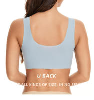 Camiseta sin mangas de encaje de gran tamaño sin borde de acero, ropa interior, pliegue de pecho lateral Delgado, sujetador ajustable - details 12