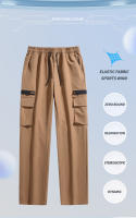 Pantalones cargo multibolsillos para hombre, nuevo estilo verano 2025, marca de moda, pantalones casuales de pierna recta holgados, pantalones deportivos para hombre - details 1