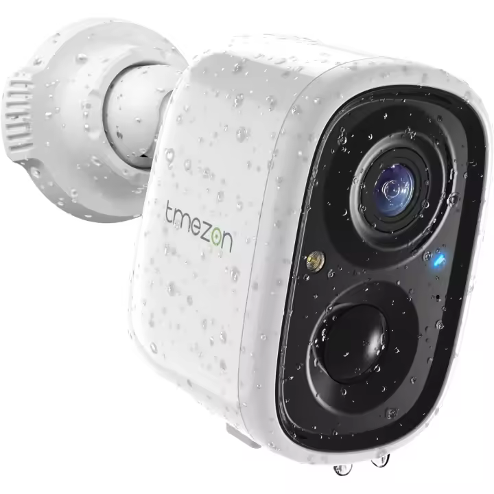 TMEZON-Cámara de Seguridad IP con Detección de Movimiento PIR, dispositivo de Vigilancia con WiFi, Exterior, Batería Recargable - 1