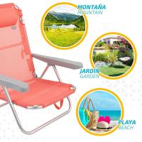 Set 2 Sillas Pleg Alu 5pos 60x47x83cmc/cojin-flamenco - details 4