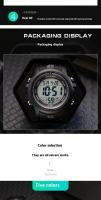SHUNWAY [] Reloj electrónico luminoso deportivo multifunción impermeable para hombre Tiktok - details 7