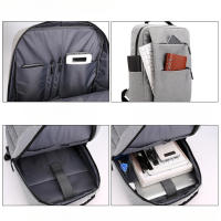 Nueva mochila de negocios, mochila recargable USB, mochila de viaje impermeable, mochila para computadora portátil. - details 1