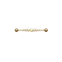 14G * 1,6*38mm colorido cz barbell industrial Hélix cartílago de oreja-piercing conch pendiente de barra pendientes joyas de cuerpo - details 15