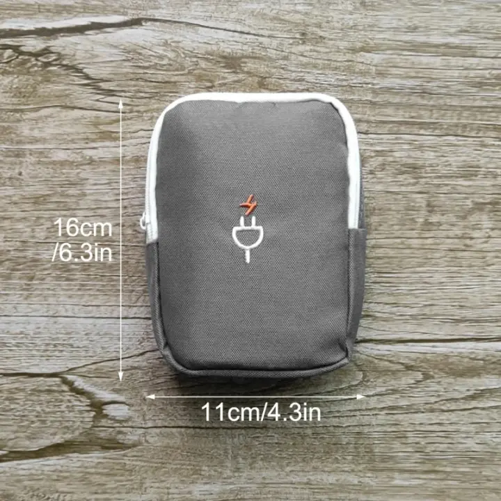 Storage Bag, Medicine Package, Data Cable, Charger, Power Bank, Storage Bag, Essential For Outdoor Travel, Portable Wallet For T - 1