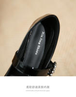 Zapatos planos de tacón bajo con punta de diamantes de imitación, zapatos de mujer - details 5